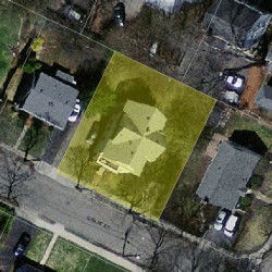 9 Grant St, Newton MA  02465-1508 aerial view