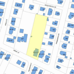 217 Derby St, Newton MA 02465-1005 plot plan