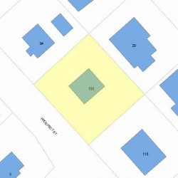 100 Prospect St, Newton MA 02465-2339 plot plan