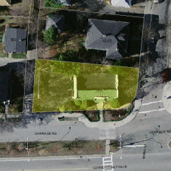 555 Commonwealth Ave, Newton MA  02459-1602 aerial view