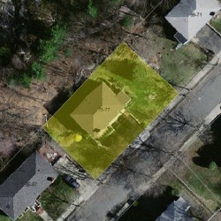77 Louise Rd, Boston MA  02467-1914 aerial view