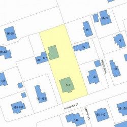 141 Webster St, Newton MA 02465-1822 plot plan
