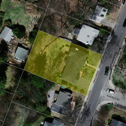 83 Beethoven Ave, Newton MA 02468-1748 aerial view
