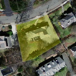 22 Ellis Rd, Newton MA  02465-2917 aerial view