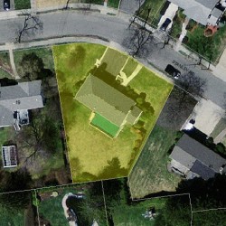 33 Stanley Rd, Newton MA 02468-2337 aerial view