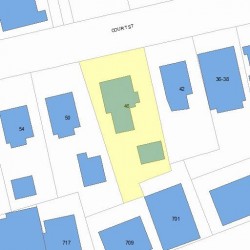 46 Court St, Newton MA 02458-1264 plot plan