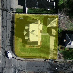 438 Waverley Ave, Newton MA 02459-1245 aerial view