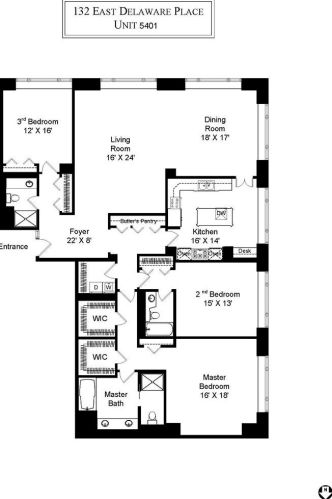 132 Delaware Pl, Chicago IL 60611-3215 exterior