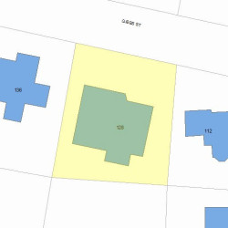 128 Gibbs St, Newton MA 02459-1928 plot plan