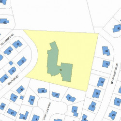 10 Dolphin Rd, Newton MA 02459-1399 plot plan