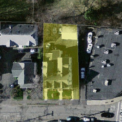 17 Pleasant St, Newton MA 02459-1812 aerial view