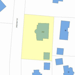 212 Chestnut St, Newton MA 02465-2929 plot plan