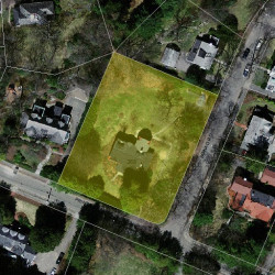 268 Prince St, Newton MA  02465-2920 aerial view