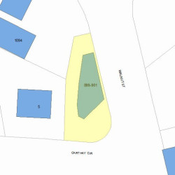 899 Walnut St, Newton MA 02461-1125 plot plan