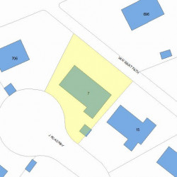 7 Van Wart Path, Newton MA  02459-3720 plot plan