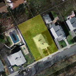 435 Albemarle Rd, Newton MA 02460-1357 aerial view