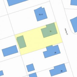 19 Faxon St, Newton MA 02458-1012 plot plan