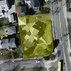 1095 Commonwealth Ave, Newton MA 02459-1446 aerial view