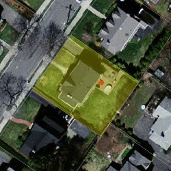 44 Arapahoe Rd, Newton MA 02465-2203 aerial view