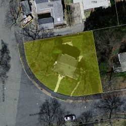 6 Roundwood Rd, Newton MA 02464-1217 aerial view