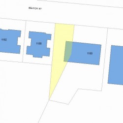 1184 Beacon St, Newton MA 02461-1103 plot plan