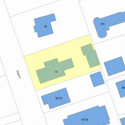 46 Elm St, Newton MA 02465-1806 plot plan