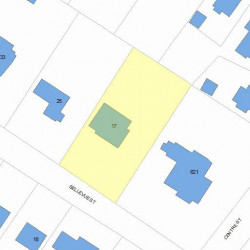 17 Bellevue St, Newton MA 02458-1918 plot plan