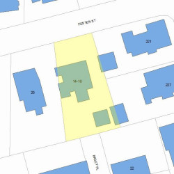 14 Foster St, Newton MA  02460-1511 plot plan