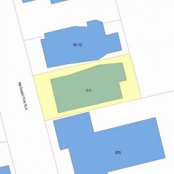 8 Washington Ter, Newton MA 02460-1541 plot plan