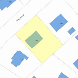 568 Chestnut St, Newton MA 02468-1614 plot plan