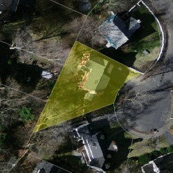 27 Buswell Park, Newton MA  02458-2304 aerial view