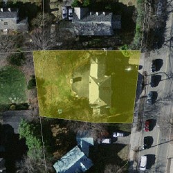 1035 Centre St, Newton MA  02459-1631 aerial view