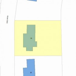 89 Evelyn Rd, Newton MA 02468-1020 plot plan