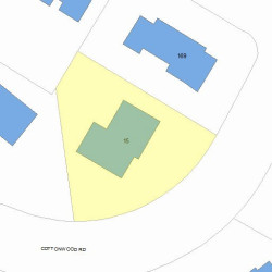 15 Cottonwood Rd, Newton MA 02459-3112 plot plan