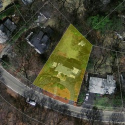 234 Quinobequin Rd, Newton MA 02468-1817 aerial view