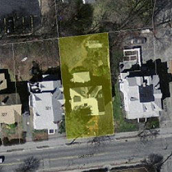 319 Cabot St, Newton MA 02460-2255 aerial view