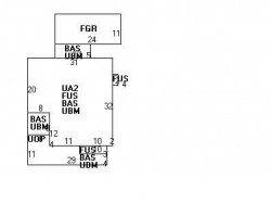 1028 Walnut St, Newton MA  02461-1143 floor plan