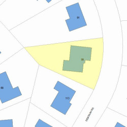 99 Deborah Rd, Newton MA  02459-2837 plot plan