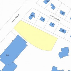 2012 Washington St, Newton MA 02462-1607 plot plan