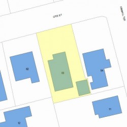 60 Otis St, Newton MA 02460-1823 plot plan