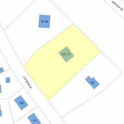111 Herrick Rd, Newton MA 02459-2218 plot plan