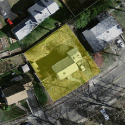 66 Brookline St, Newton MA 02467 aerial view