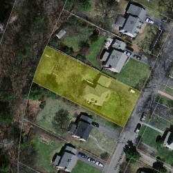 45 Oakland Ave, Newton MA  02466-1704 aerial view