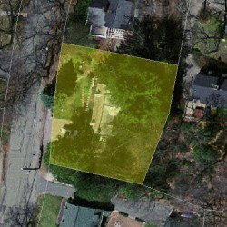 164 Carlton Rd, Newton MA  02468-1801 aerial view