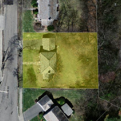 81 Evelyn Rd, Newton MA 02468-1020 aerial view