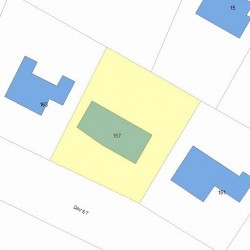 157 Day St, Newton MA 02466-2921 plot plan