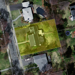 37 Ferncroft Rd, Newton MA 02468-1213 aerial view
