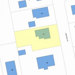 67 Chester St, Newton MA  02461-1433 plot plan
