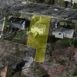 44 Kendall Rd, Newton MA  02459-2623 aerial view