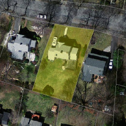 16 Farmington Rd, Newton MA 02465-1107 aerial view